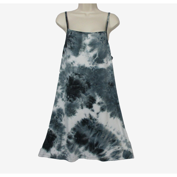 Justify Dresses & Skirts - Justify Mini Tank Dress Womens XL Tie Dye Sundress Cover up Hippie Festival Blue